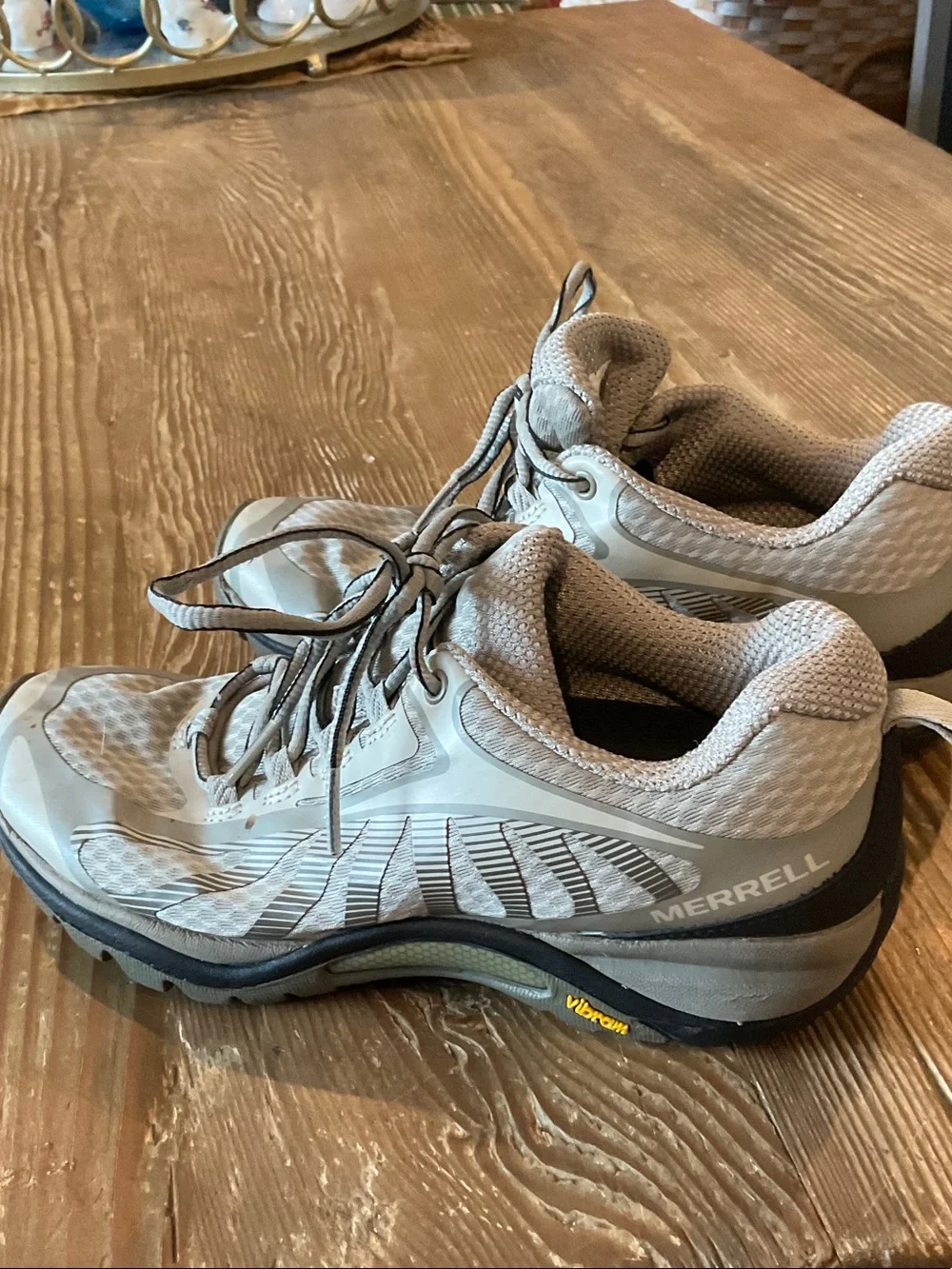 Merrell Light Green Hiking/Trail Sneakers